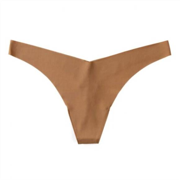 NEW COMMANDO women's classic solid tiny thong in caramel - Picture 1 of 1